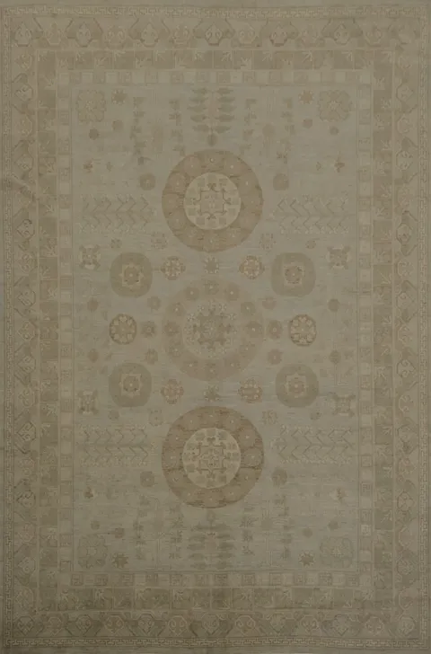 Sophisticated Oushak Vegetable Dye Area Rug 10x13 to Complement Any Decor