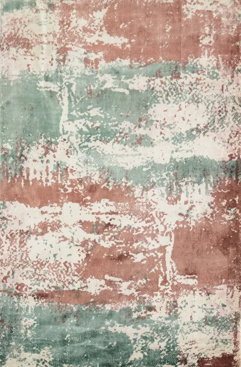 Contemporary Abstract Oriental Rug 4x5