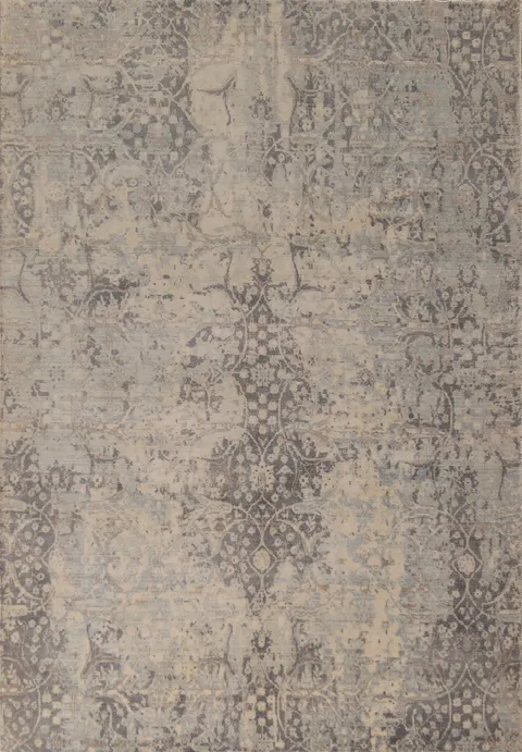 All-Over Handmade Abstract Area Rug 5x8