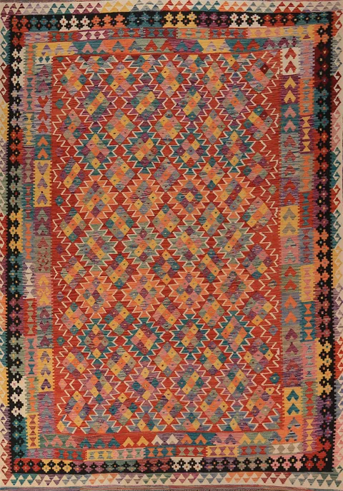 Flat Weave Kilim Oriental Area Rug 8x11