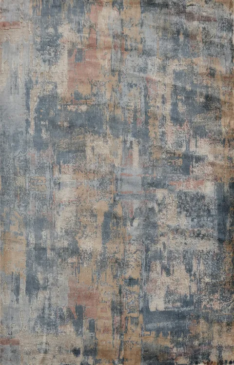 Contemporary Wool Abstract Area Rug 5x8