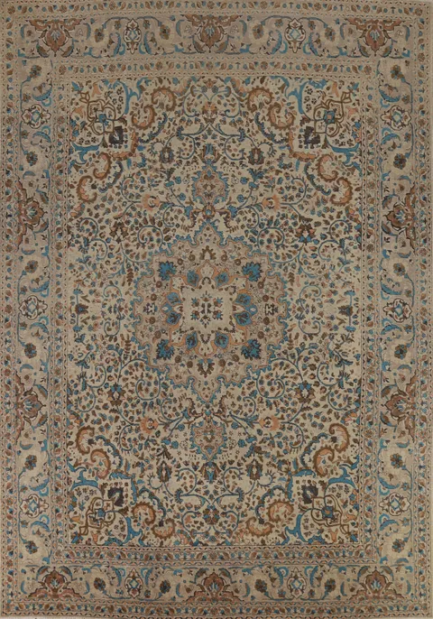 Vintage Wool Tabriz Persian Area Rug 10x13