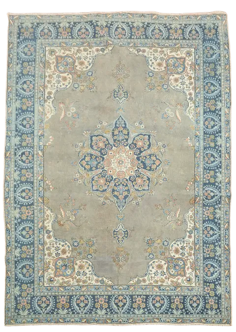 Vintage Wool Tabriz Persian Area Rug 8x11
