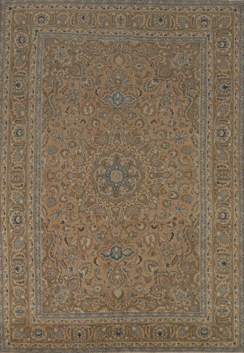 Traditional Mashad Persian Area Rug 6x9