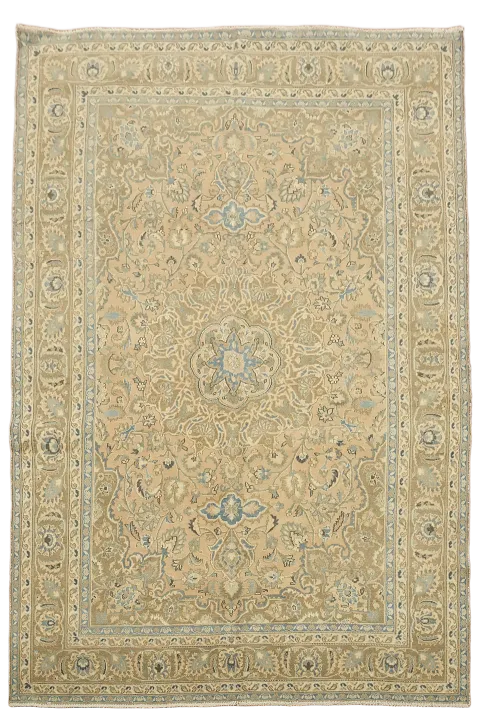 Traditional Mashad Persian Area Rug 6x9