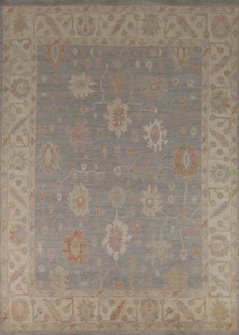 Vegetable Dye Oushak Turkish Area Rug 8x10