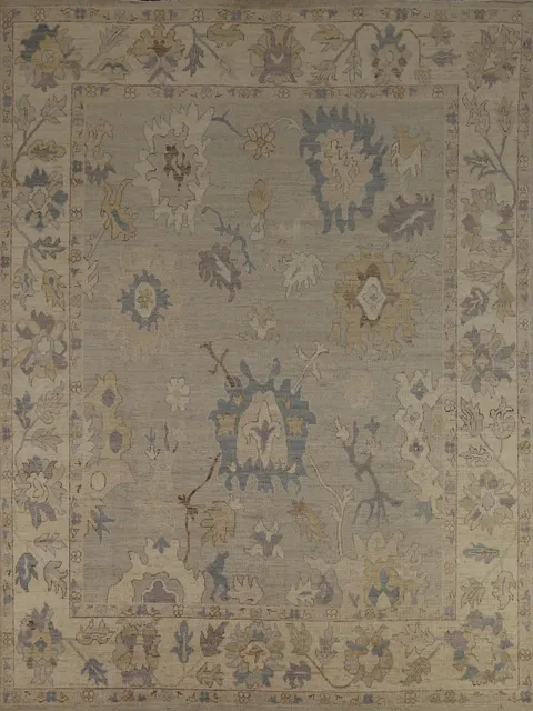 Vegetable Dye Oushak Turkish Area Rug 8x10