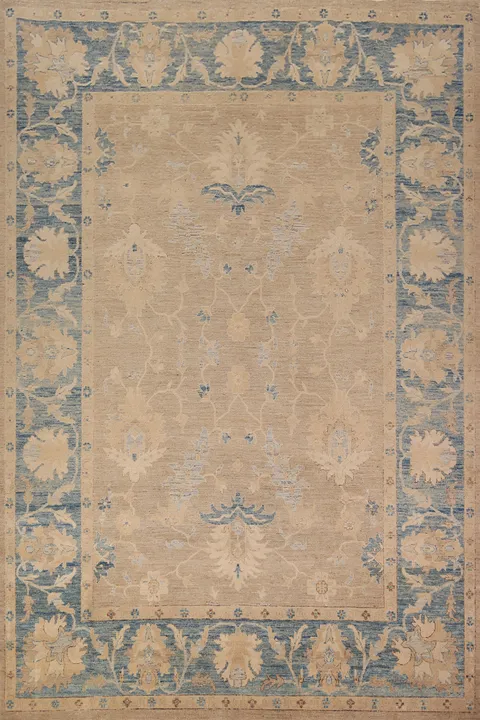 Vegetable Dye Oushak Turkish Area Rug 8x11