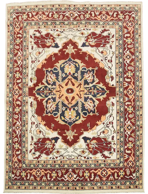 Geometric Red Heriz Oriental Area Rug 8x10