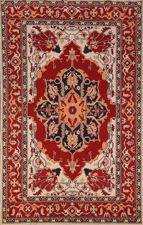 Handmade Red Wool Sultanabad Oriental Area Rug 8x10