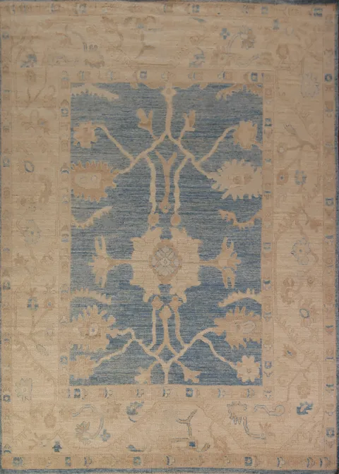 Vegetable Dye Oushak Turkish Area Rug 8x10