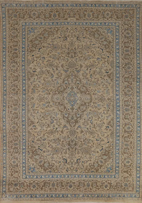 Traditional Mashad Persian Area Rug 6x10
