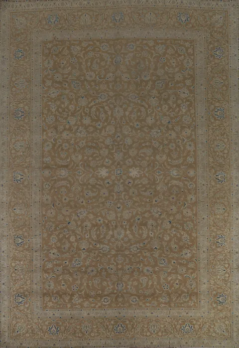All-Over Floral Kashan Persian Area Rug 10x13