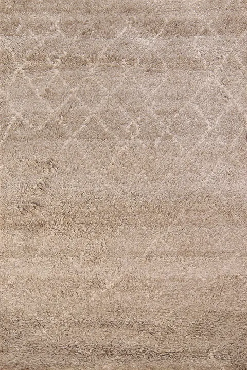 Handmade Moroccan Shaggy Oriental Rug 3x5