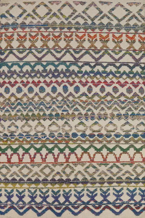 All-Over Trellis Wool Moroccan Oriental Rug 4x6