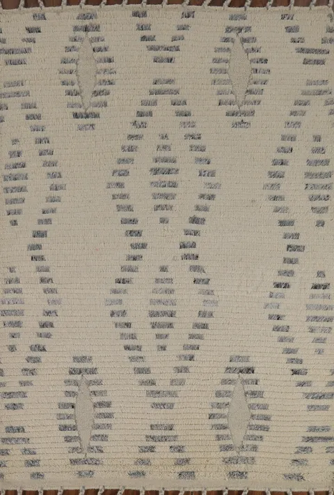 Striped Wool Moroccan Oriental Rug 4x6