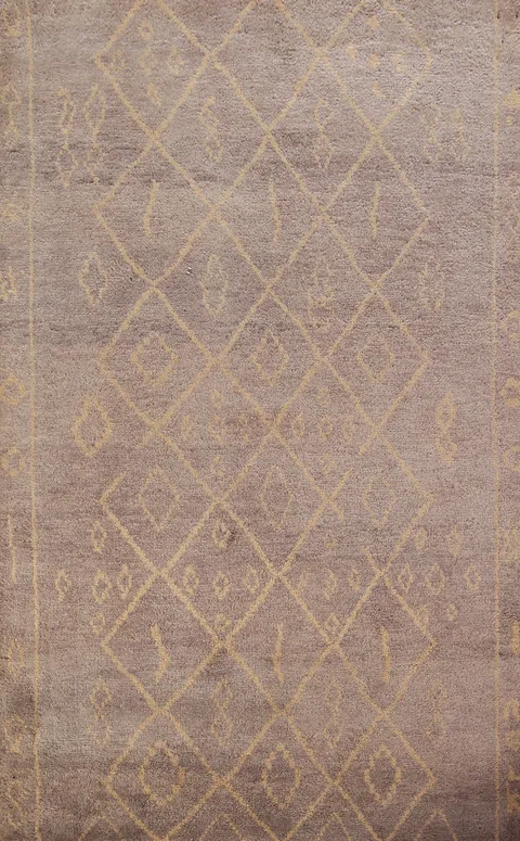 Trellis Wool Moroccan Oriental Area Rug 5x8