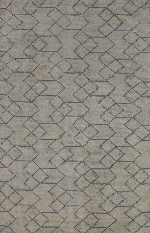 Contemporary Wool Moroccan Oriental Area Rug 5x8