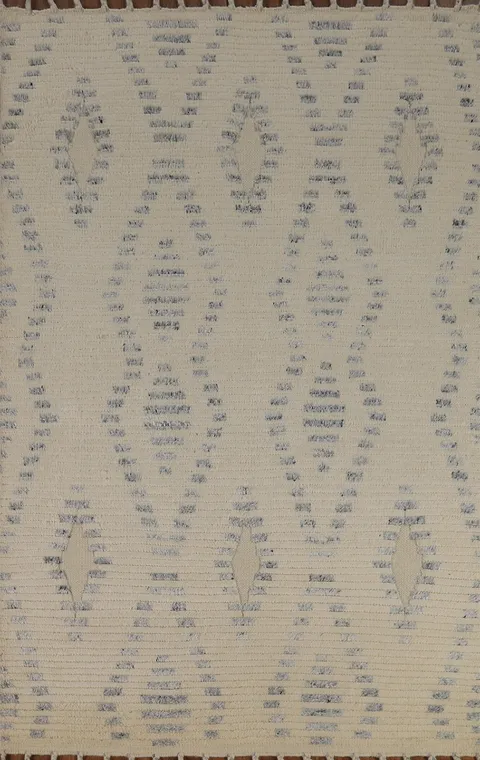 Geometric Wool Moroccan Oriental Area Rug 5x8