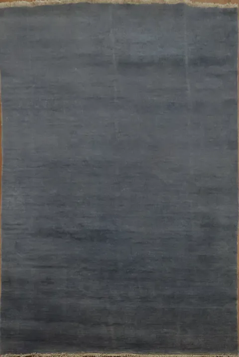 Grays & Blues Handmade Wool Gabbeh Modern Area Rug 5x8