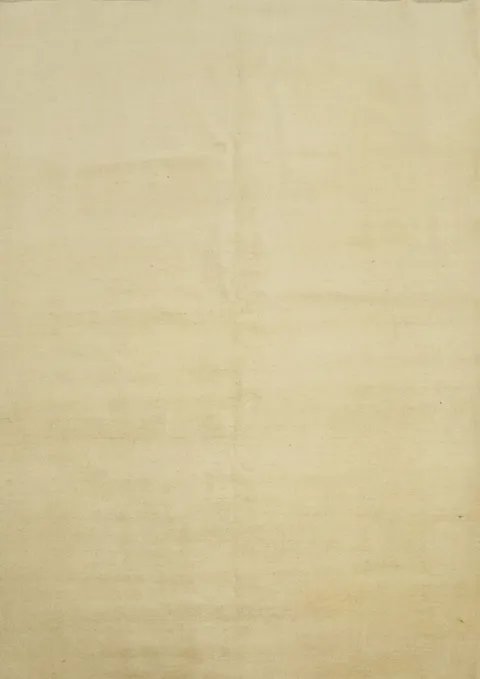Elegant Minimalistic Beige Gabbeh Rug for a Subtle Interior Refresh 7x10