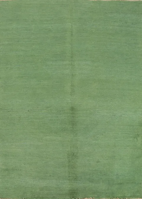 Light Green Modern Wool Gabbeh Oriental Rug 5x6