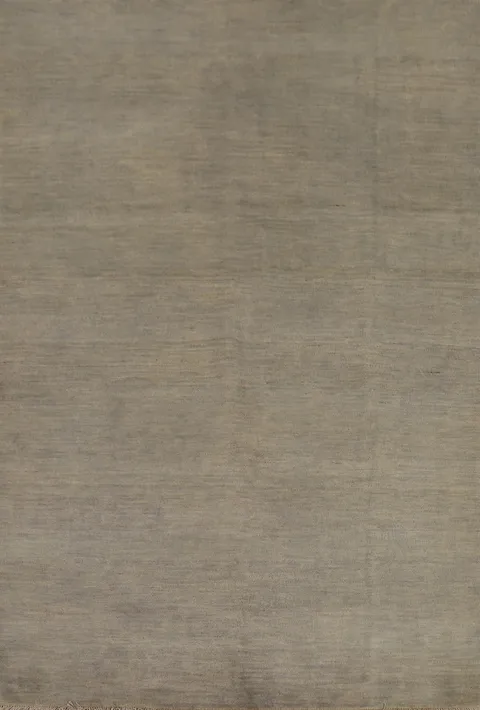 Beige & Gray Modern Wool Gabbeh Oriental Rug 5x7