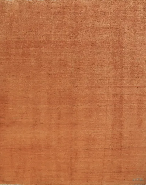 Orange Wool Modern Gabbeh Oriental Rug 5x6