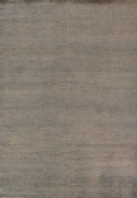 Gray & Beige Wool Modern Gabbeh Oriental Area Rug 7x9