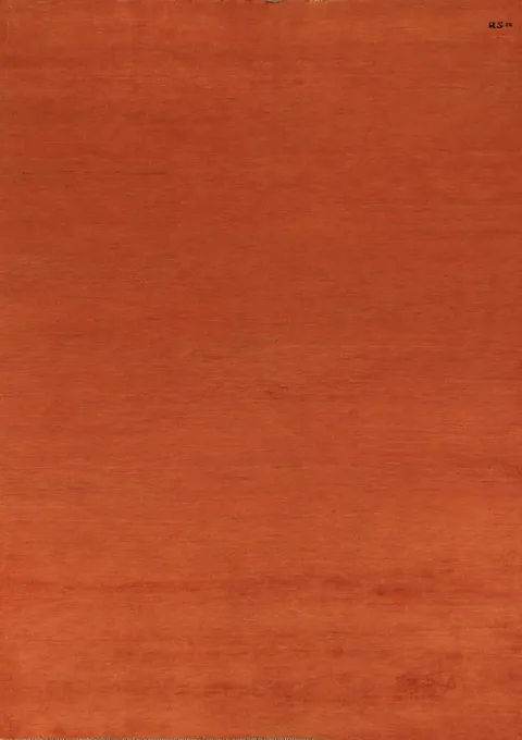 Modern Wool Orange Gabbeh Oriental Area Rug 7x10