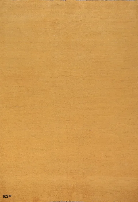 Modern Yellow Wool Gabbeh Oriental Area Rug 6x8