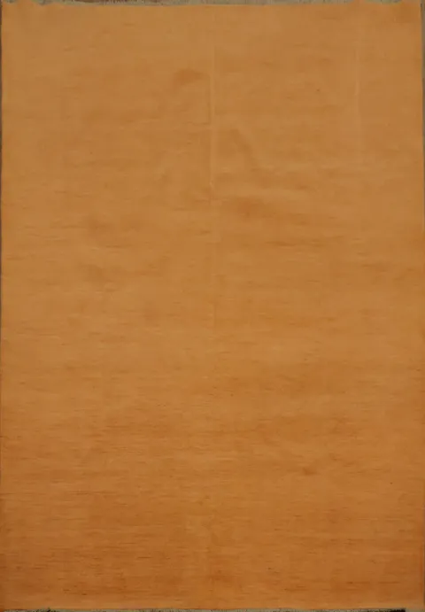 Orange Wool Gabbeh Modern Area Rug 7x10