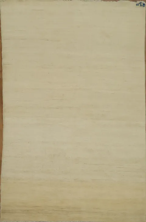 Modern Beige Muted Gabbeh Oriental Area Rug 6x9