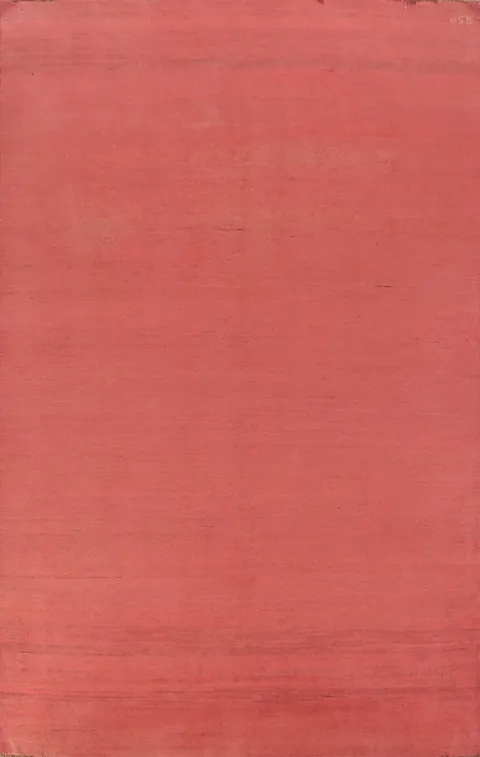 Pink Handmade Wool Gabbeh Modern Area Rug 6x10