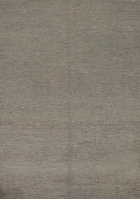 Modern Gray Wool Gabbeh Oriental Rug 5x7