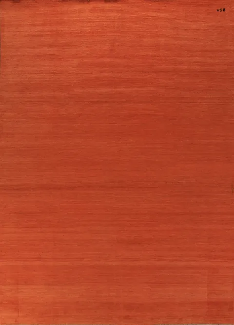 Modern Orange Wool Gabbeh Oriental Area Rug 8x11
