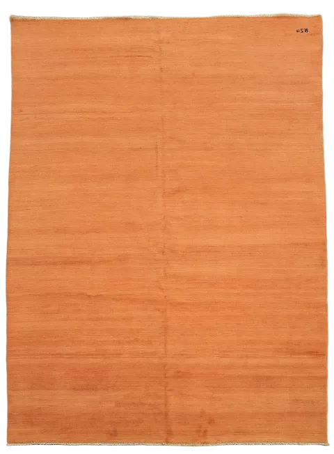 Modern Orange Wool Gabbeh Oriental Area Rug 8x11