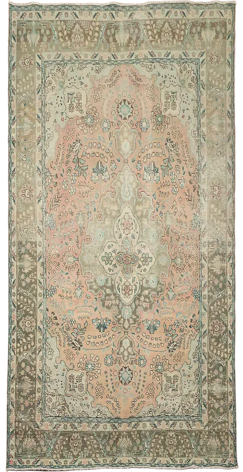 Handmade Wool Floral Tabriz Persian Area Rug 6x10