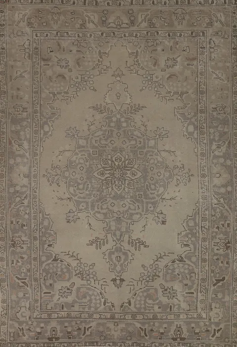Handmade Wool Tabriz Persian Area Rug 6x10