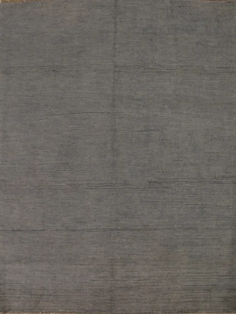 Gray Wool Modern Gabbeh Oriental Rug 5x7