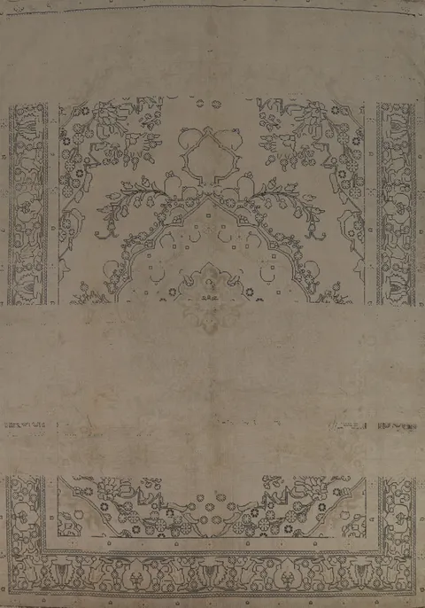 Distressed Wool Tabriz Persian Area Rug 8x12