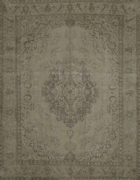Vintage Wool Tabriz Persian Area Rug 9x13