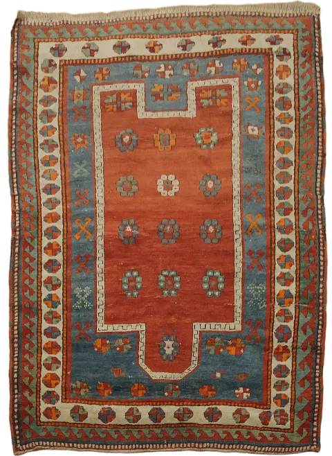 Enhance Decor with a Traditional Geometric Pattern Wool Rug 4x5