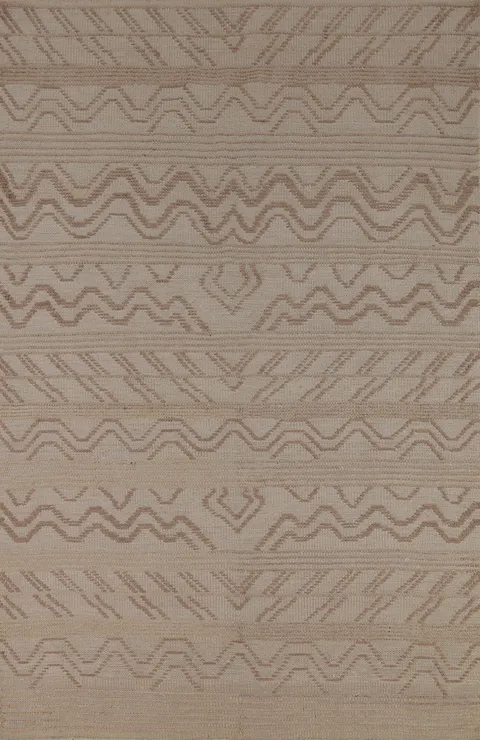 Handmade Wool Moroccan Oriental Area Rug 5x8