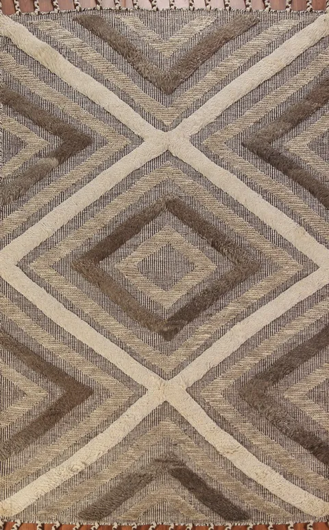 Geometric Modern Moroccan Indian Area Rug 5x8