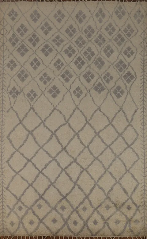 All-Over Trellis Moroccan Oriental Area Rug 5x8