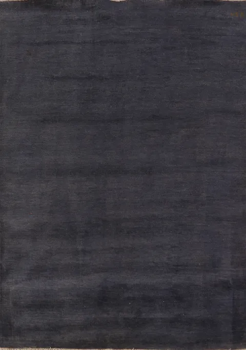 Navy Blue Wool Gabbeh Modern Area Rug 6x8