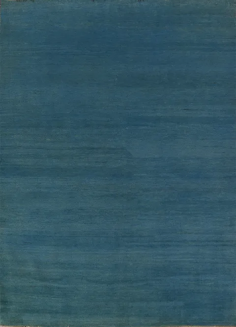Blue Handmade Gabbeh Modern Area Rug 6x8