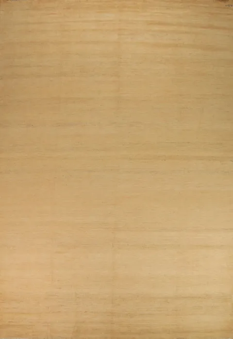 Modern Yellow Gabbeh Oriental Area Rug 9x14