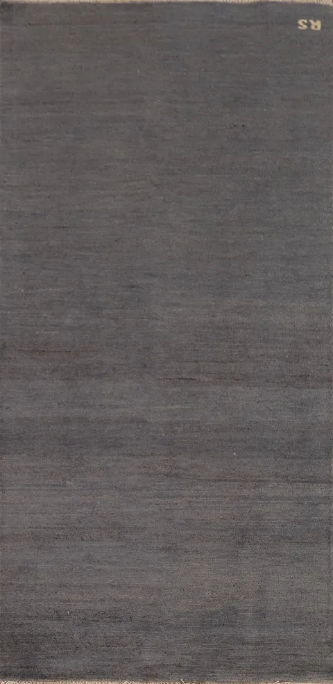 Gray Modern Gabbeh Oriental Runner Rug 3x7
